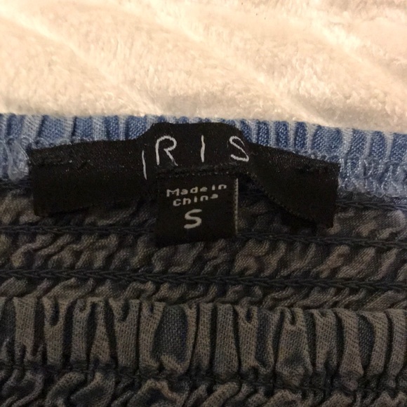 Iris Chambray Crop Top - Picture 2 of 4